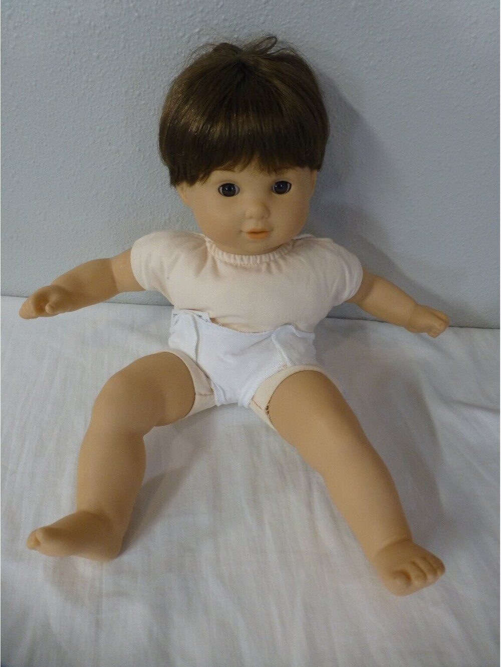 American Girl Doll Bitty Baby Twin Boy Brown Hair Brown Eyes 2014 - C14